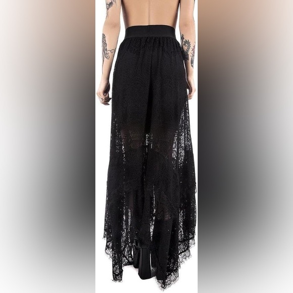 🎯Killstar Morte Mistress Maxi Skirt Black Size Medium - Picture 6 of 15